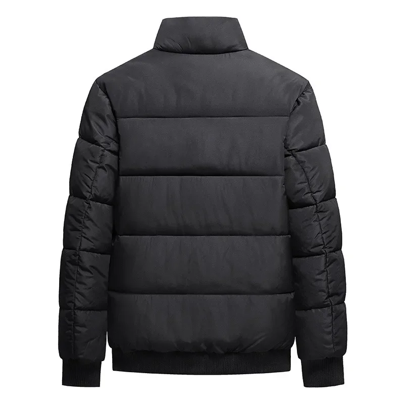 Plus Size Men's Casual Parkas Coat M-8XL Thickened Padded Jacket Fall Winter Cotton-padded Coat Black Green Whiite Male Clothing