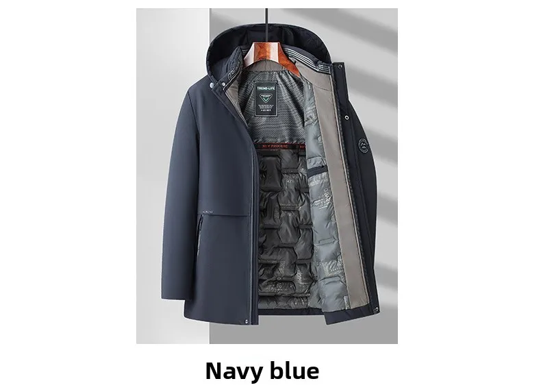 Top Grade Thick Fashion Casual Designer Outerwear Hooded Winter Warm Parka Coat Mens Newest Jacket Windbreaker Mens Clothes
