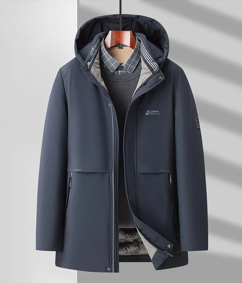 Top Grade Thick Fashion Casual Designer Outerwear Hooded Winter Warm Parka Coat Mens Newest Jacket Windbreaker Mens Clothes