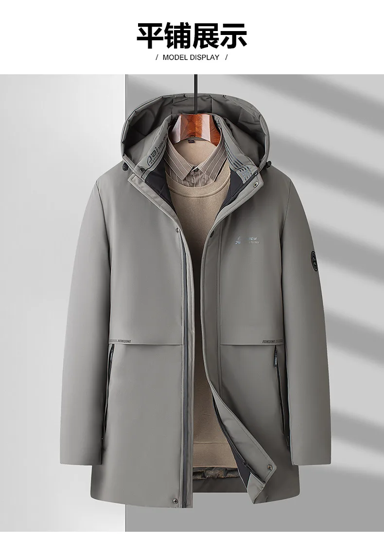 Top Grade Thick Fashion Casual Designer Outerwear Hooded Winter Warm Parka Coat Mens Newest Jacket Windbreaker Mens Clothes