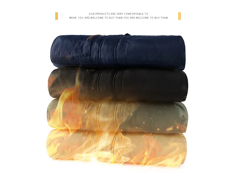 Men's Winter Loose Casual Multi-Pocket Cotton-Padded Jacket Outdoor Cold and Windproof Cotton-Padded Jacket
