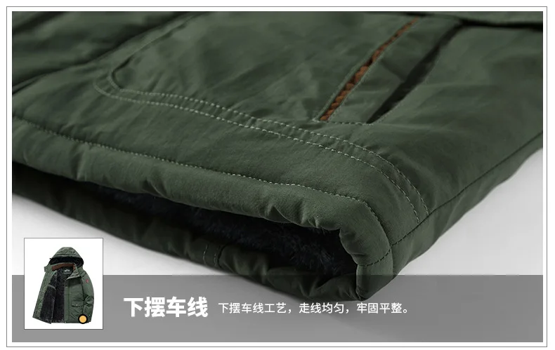 Men's Winter Loose Casual Multi-Pocket Cotton-Padded Jacket Outdoor Cold and Windproof Cotton-Padded Jacket