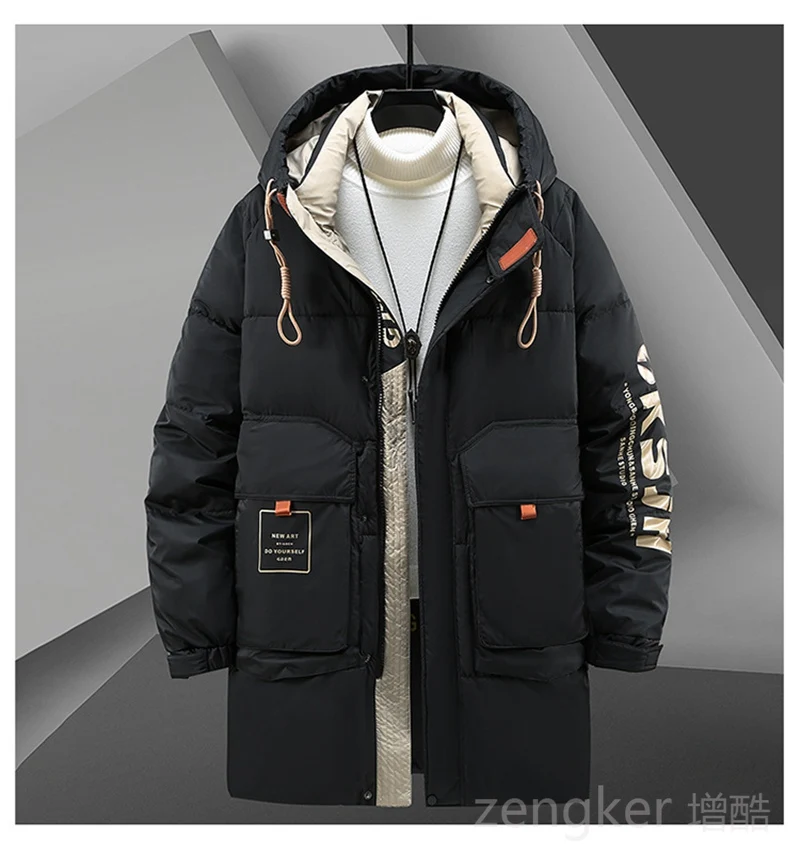 Big size men's Parkas clothing long loose casual trend man hooded plus size jacket winter jacket men 11XL 10XL coat men winter