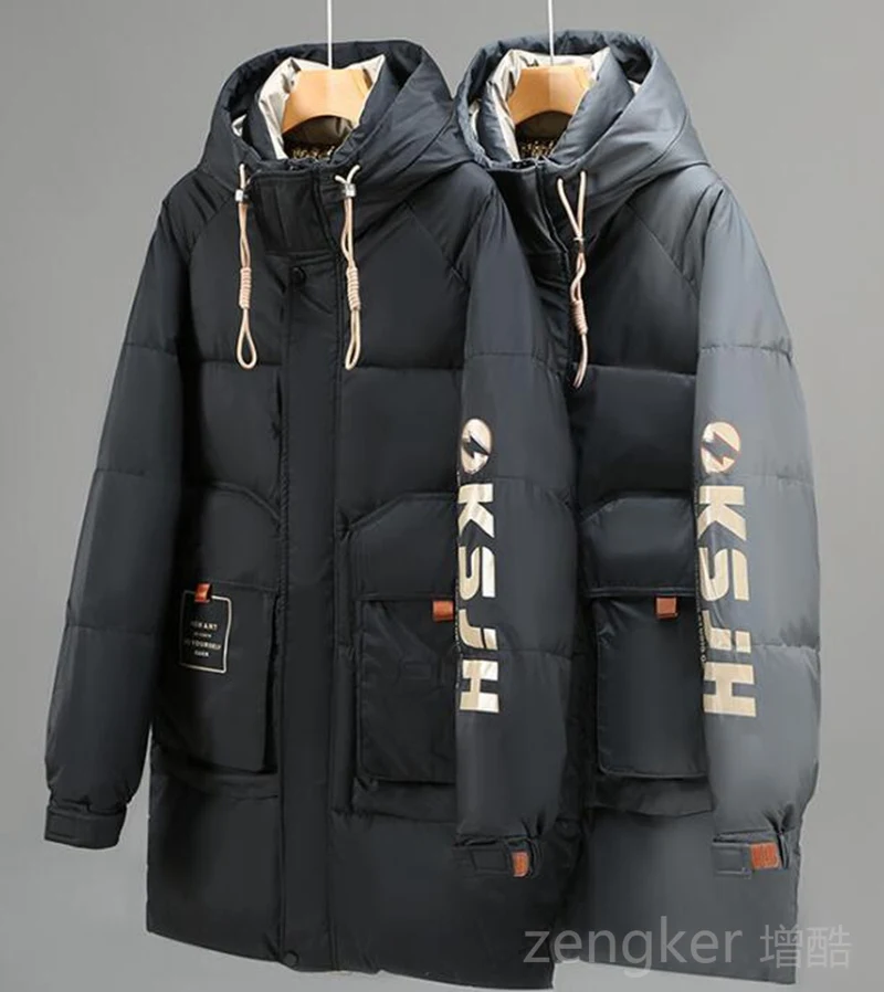 Big size men's Parkas clothing long loose casual trend man hooded plus size jacket winter jacket men 11XL 10XL coat men winter