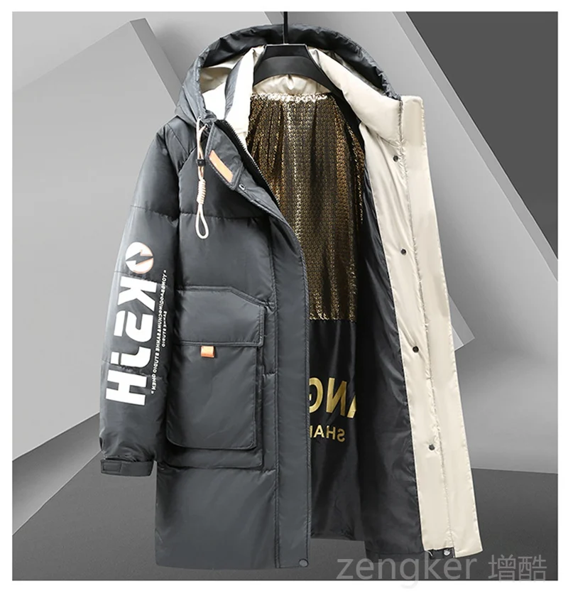 Big size men's Parkas clothing long loose casual trend man hooded plus size jacket winter jacket men 11XL 10XL coat men winter