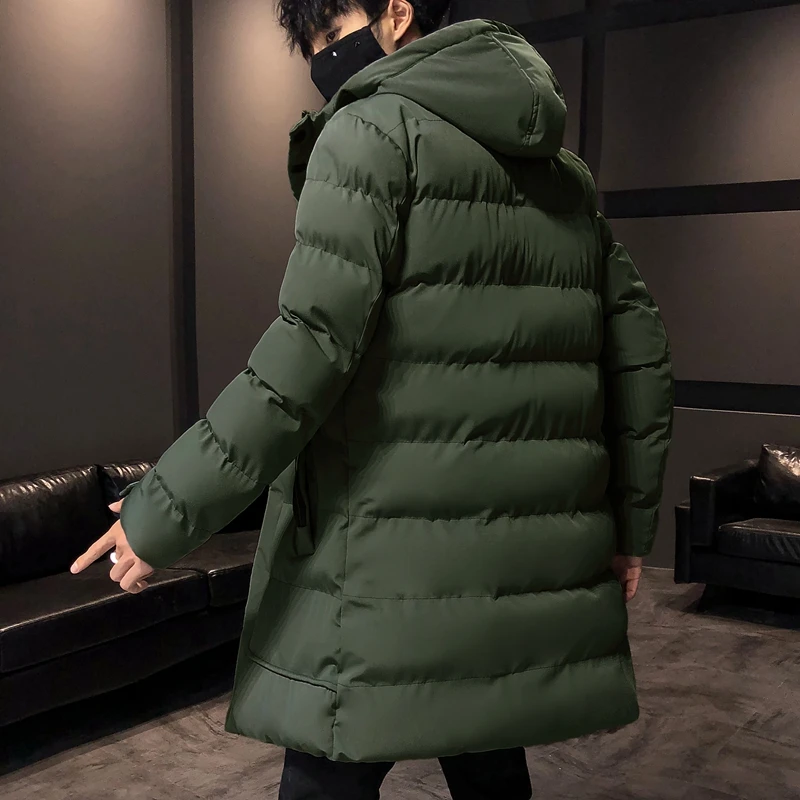 Big Size 7xl 6xl 5xl Parkas Men Thick Warm Coats Casual Warm Cotton Padded Thermal Jacket Mens Long Windbreaker Winter Outerwear