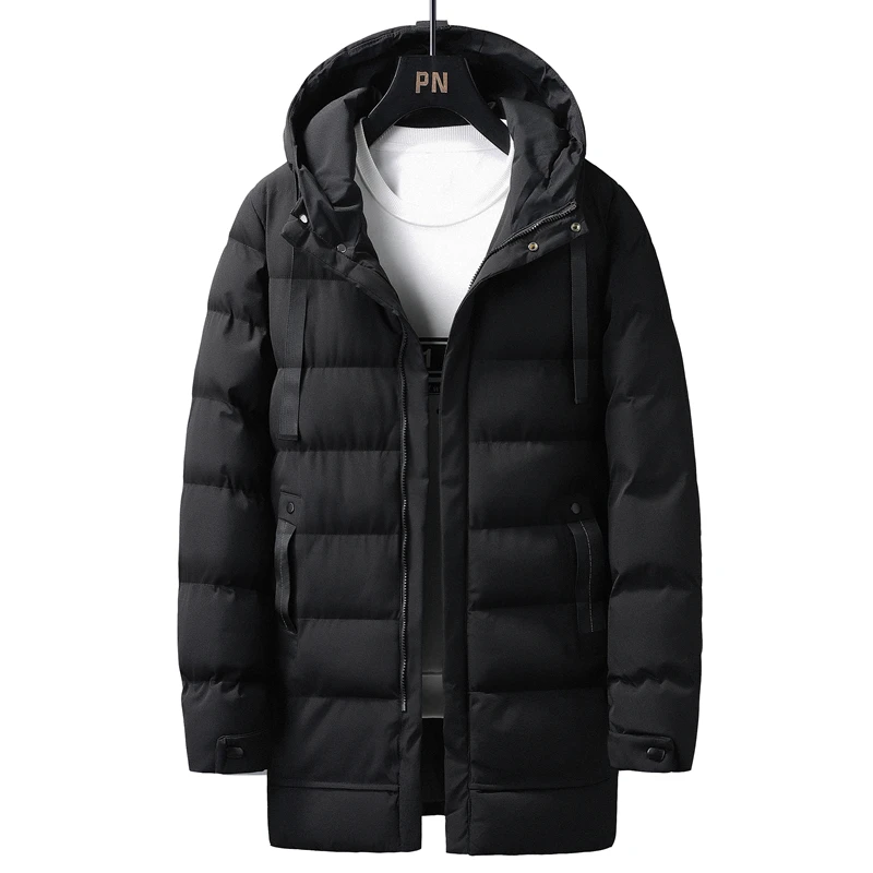 Big Size 7xl 6xl 5xl Parkas Men Thick Warm Coats Casual Warm Cotton Padded Thermal Jacket Mens Long Windbreaker Winter Outerwear