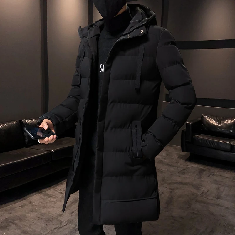 Big Size 7xl 6xl 5xl Parkas Men Thick Warm Coats Casual Warm Cotton Padded Thermal Jacket Mens Long Windbreaker Winter Outerwear