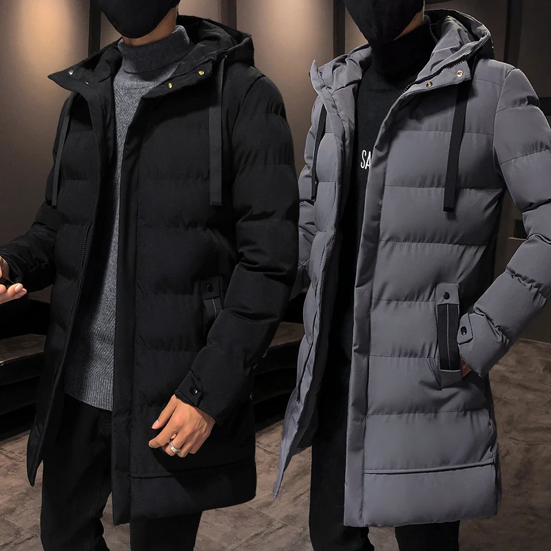 Big Size 7xl 6xl 5xl Parkas Men Thick Warm Coats Casual Warm Cotton Padded Thermal Jacket Mens Long Windbreaker Winter Outerwear
