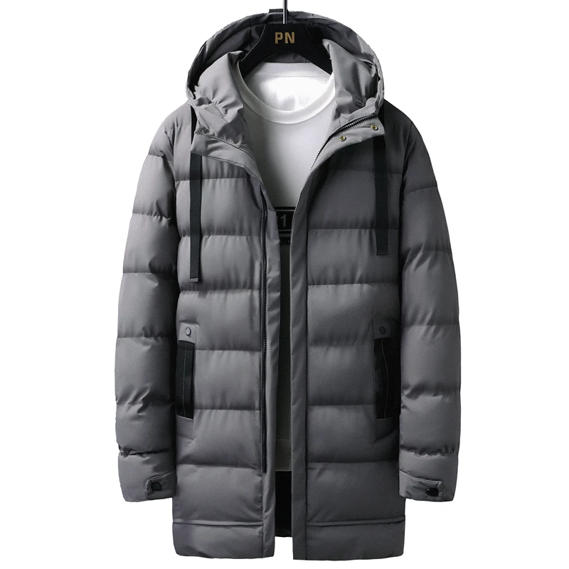 Big Size 7xl 6xl 5xl Parkas Men Thick Warm Coats Casual Warm Cotton Padded Thermal Jacket Mens Long Windbreaker Winter Outerwear