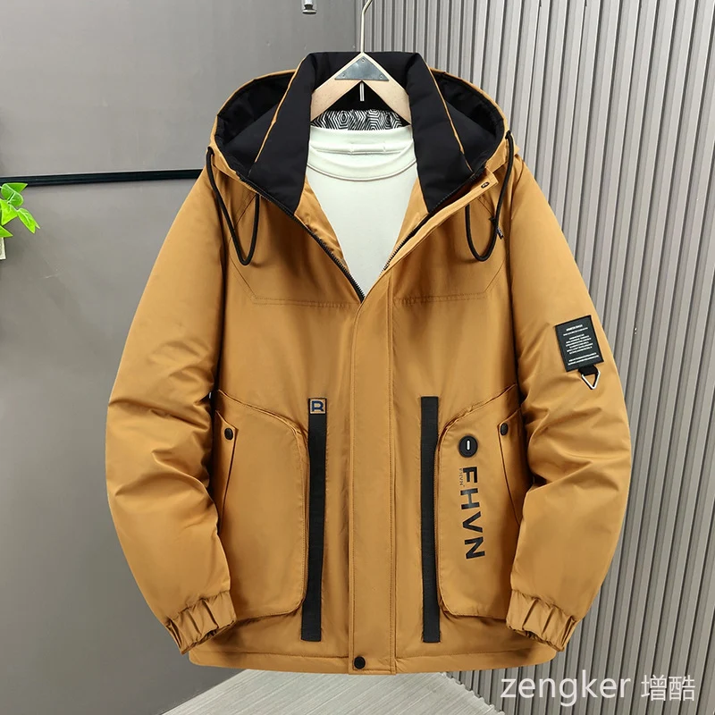 Men's Winter New Style Thickened Casual Trendy Loose Cotton Jacket, Plus Size with Extra Padding 9XL 10XL 12XL