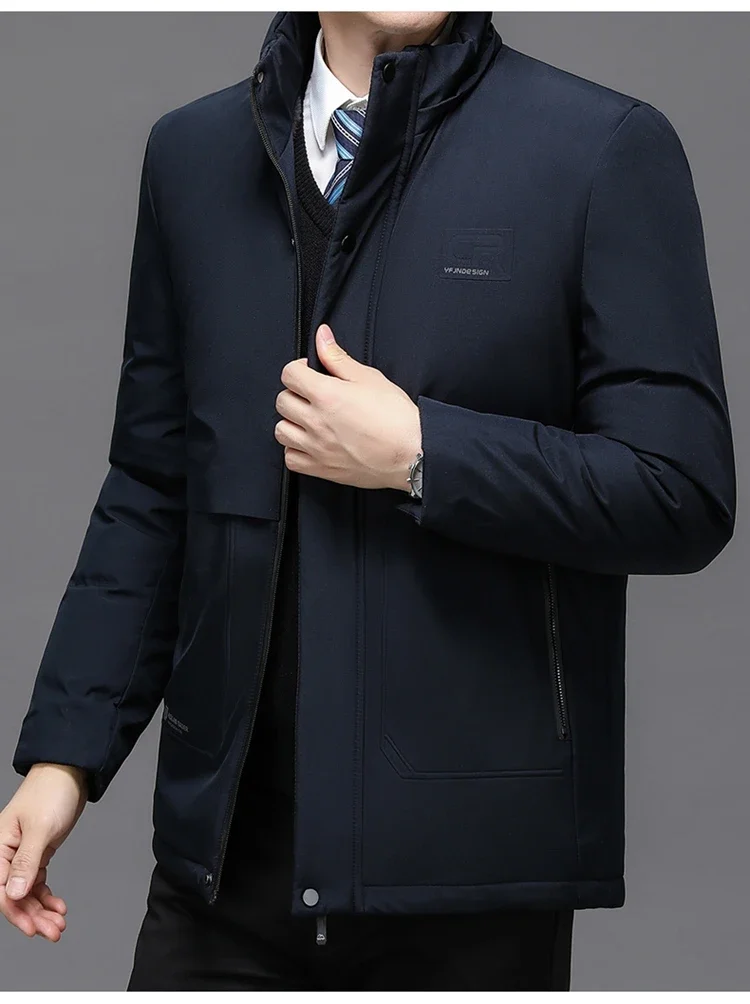 Men Thicken Fleece Zipper Men Warm Winter Coat Mens Jackets Plus Size New Waterproof Winter Jacket Men Hoodied Parka Clothes