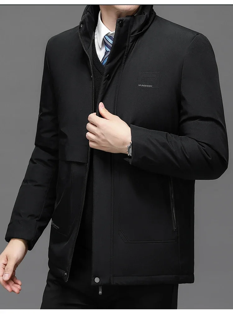 Men Thicken Fleece Zipper Men Warm Winter Coat Mens Jackets Plus Size New Waterproof Winter Jacket Men Hoodied Parka Clothes