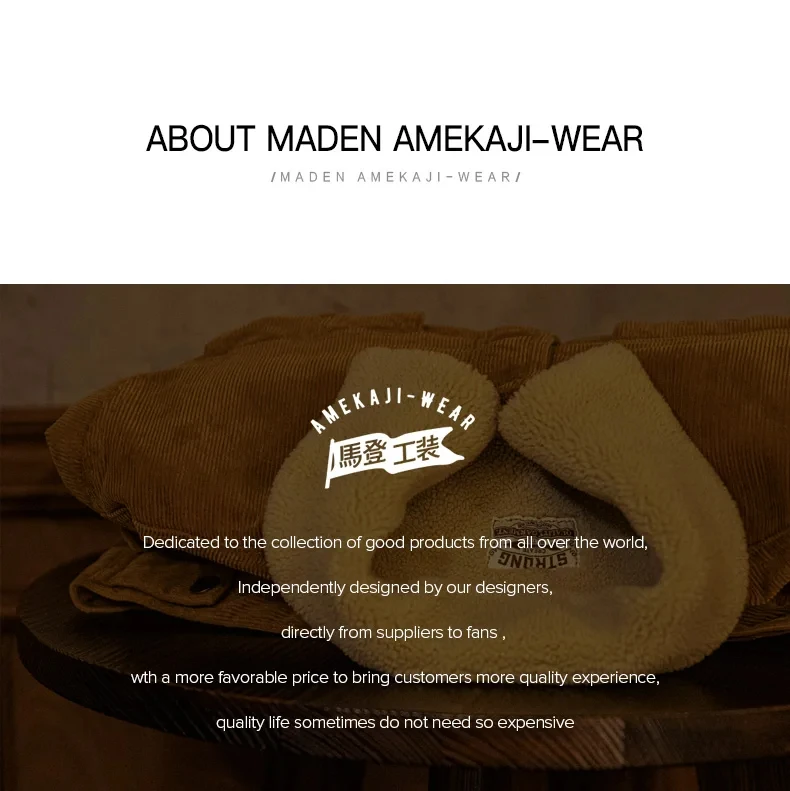 Maden Faux Lamb Wool Corduroy Jacket for Men Ginger Color Thickened Lapel Single-breasted Coat Fall and Winter Warm Jacket