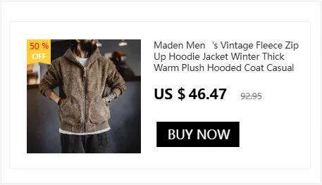 Maden Men’s Padded Cotton Jacket 415g Heavy Fabric Quilted Lining Detroit Workwear Retro Hunter Style Warm Winter Coat