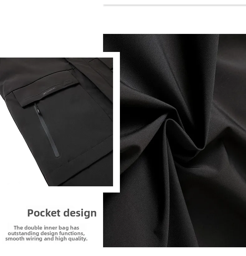 High End Traceless New Brand Business Casual Fashion Men Leather Jacket Faux PU Coats Autumn Winter Men Clothing 2026