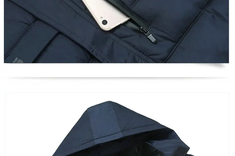 2026 New Fashion Fleece Hooded Winter Coat Men Thick Warm Mens Winter Jacket Windproof Gift For Father Husband Parka