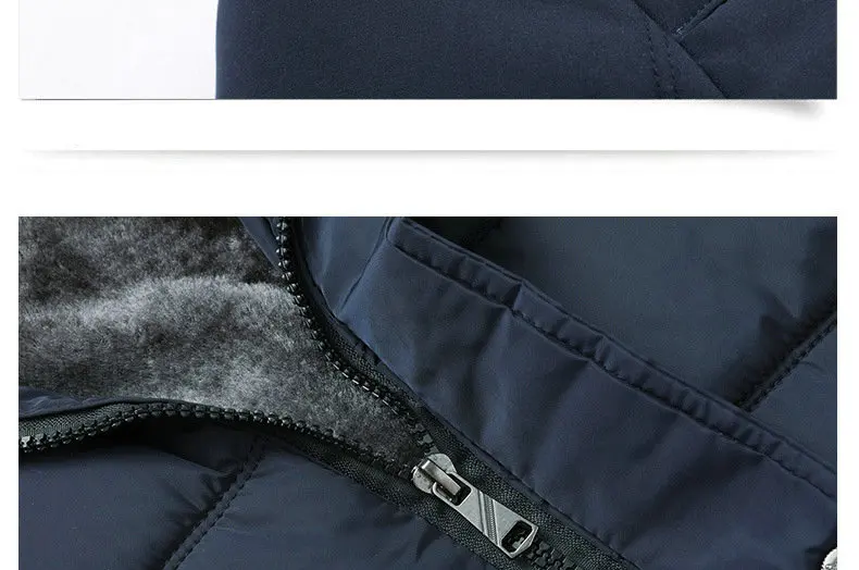 2026 New Fashion Fleece Hooded Winter Coat Men Thick Warm Mens Winter Jacket Windproof Gift For Father Husband Parka