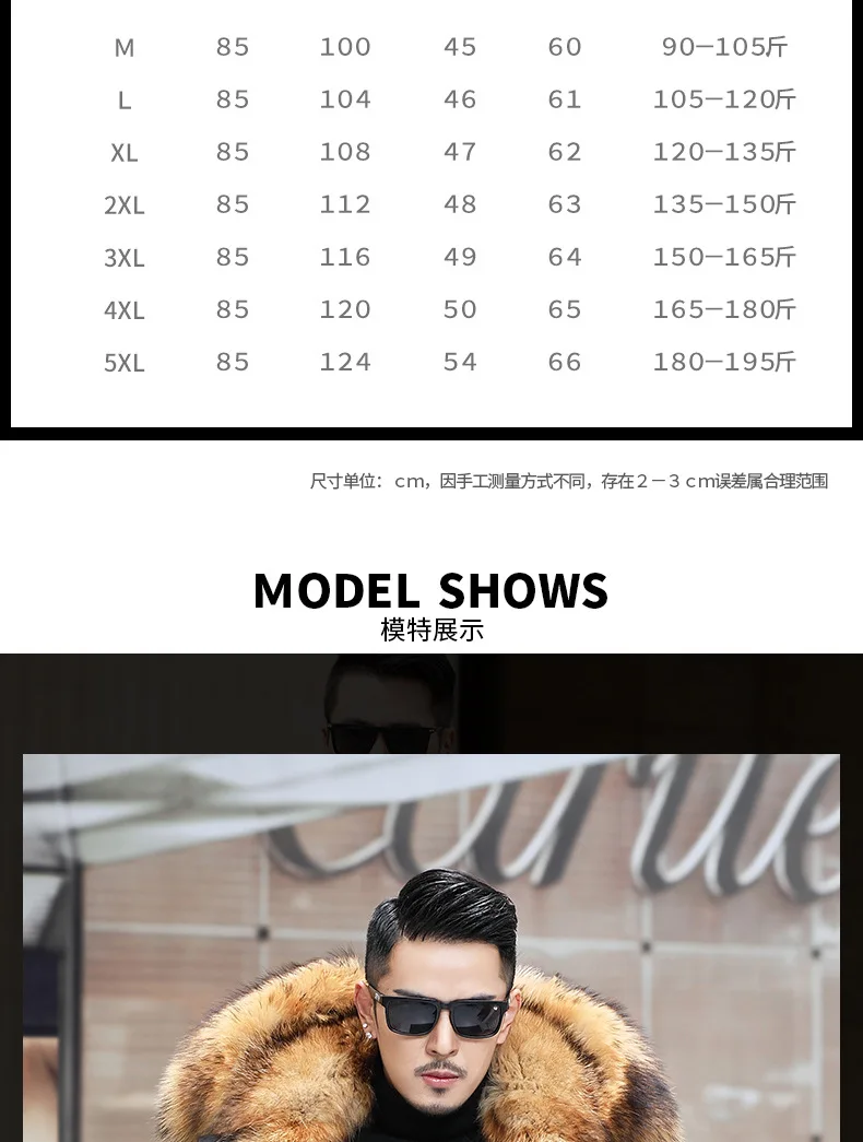 Men's Fashion Exra Long Parkas Faux Fur Lined Thick Warm Overcoat Long Fur Coat With Fur Hood Winter Thermal Outerwear