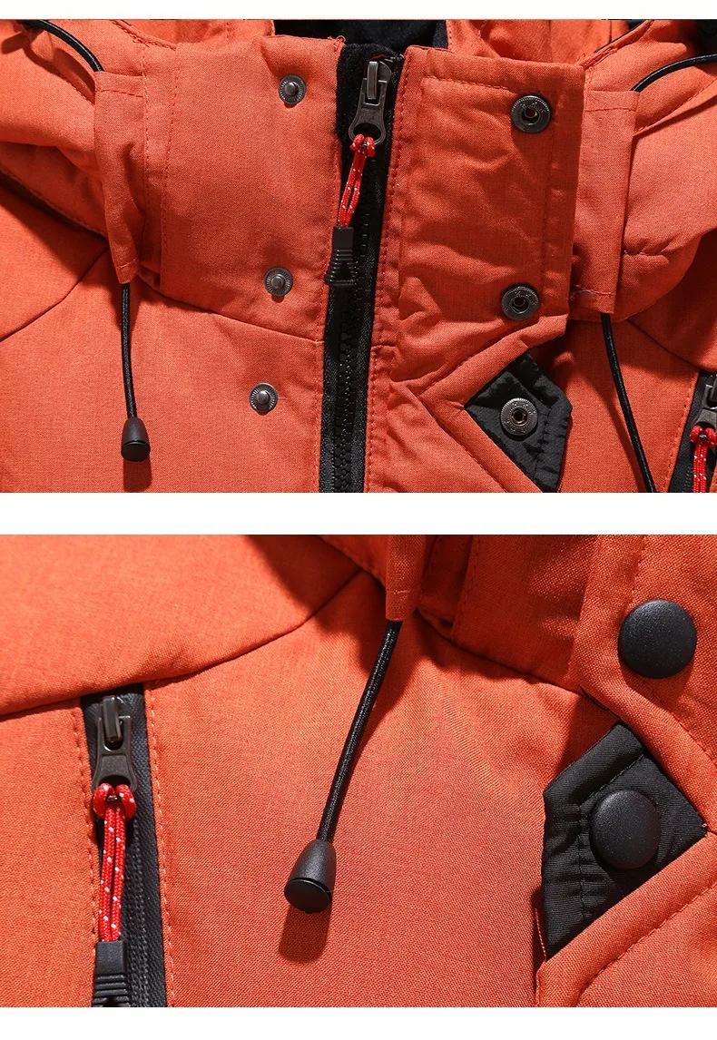 New Fashion Autumn Winter Men Coat Parkas Slim Fit Custom Fleece Parkas Crease Design Long Luxury Stand Collar 5XL Parkas Mens