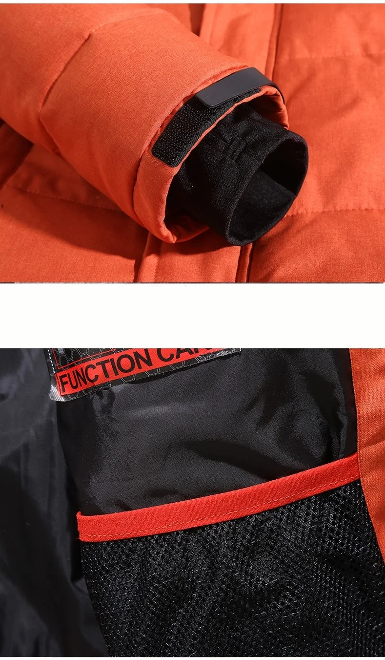 New Fashion Autumn Winter Men Coat Parkas Slim Fit Custom Fleece Parkas Crease Design Long Luxury Stand Collar 5XL Parkas Mens