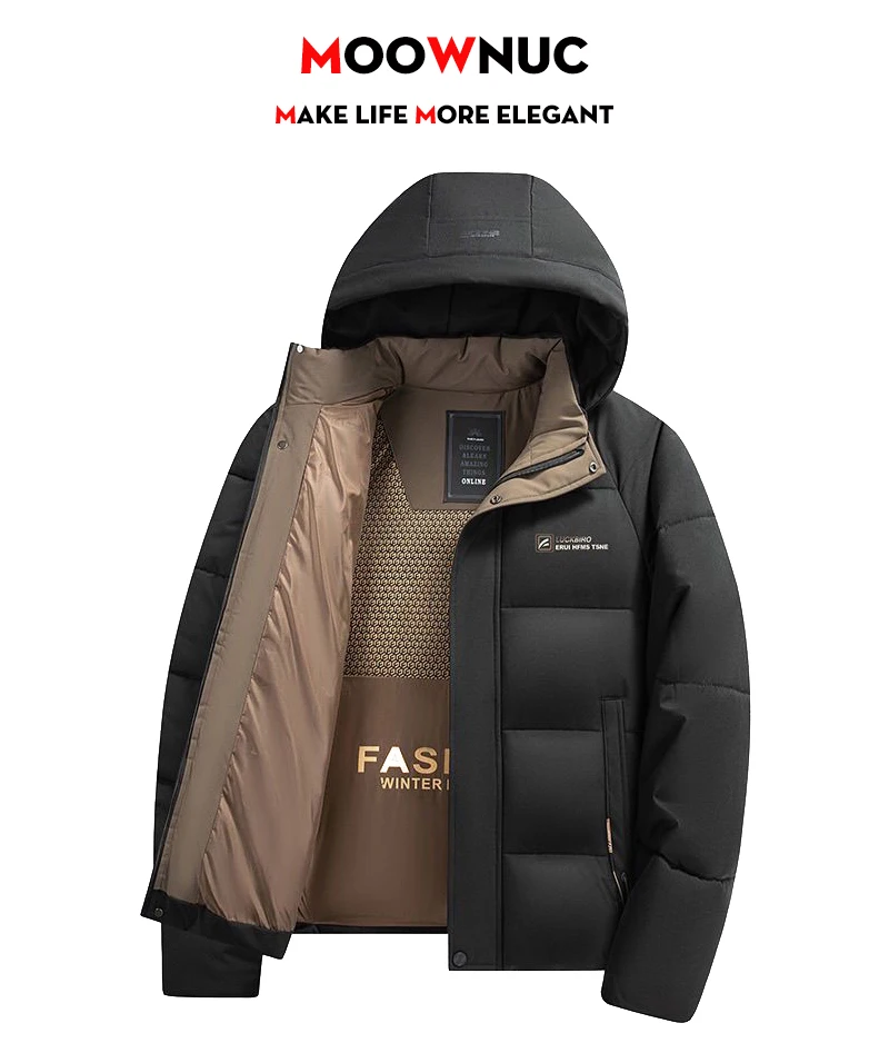 Men's Fashion Windbreaker Parka Male Jacket Streetwear Autumn Winter Coat Overcoat Windproof Casual Warm Hombre New Outdoors