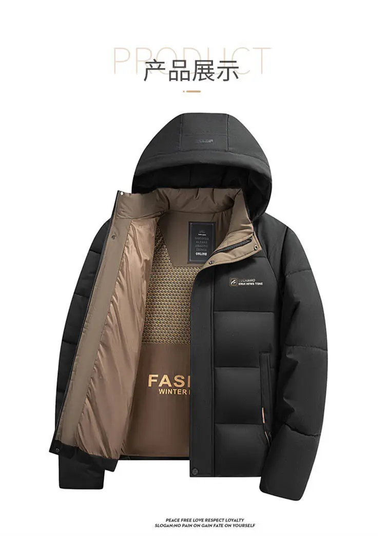 Men's Fashion Windbreaker Parka Male Jacket Streetwear Autumn Winter Coat Overcoat Windproof Casual Warm Hombre New Outdoors