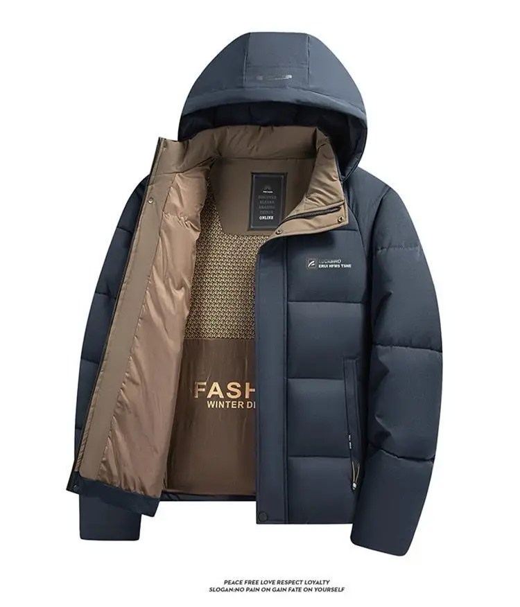 Men's Fashion Windbreaker Parka Male Jacket Streetwear Autumn Winter Coat Overcoat Windproof Casual Warm Hombre New Outdoors