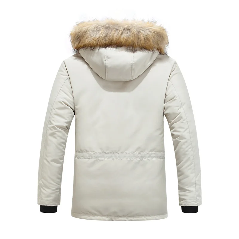 Clothing Winter Men Long Snow Hooded Man Mountain Ski Thermal Coats Men -30 Degree Parkas Thicken Windbreaker Down Padded Jacket