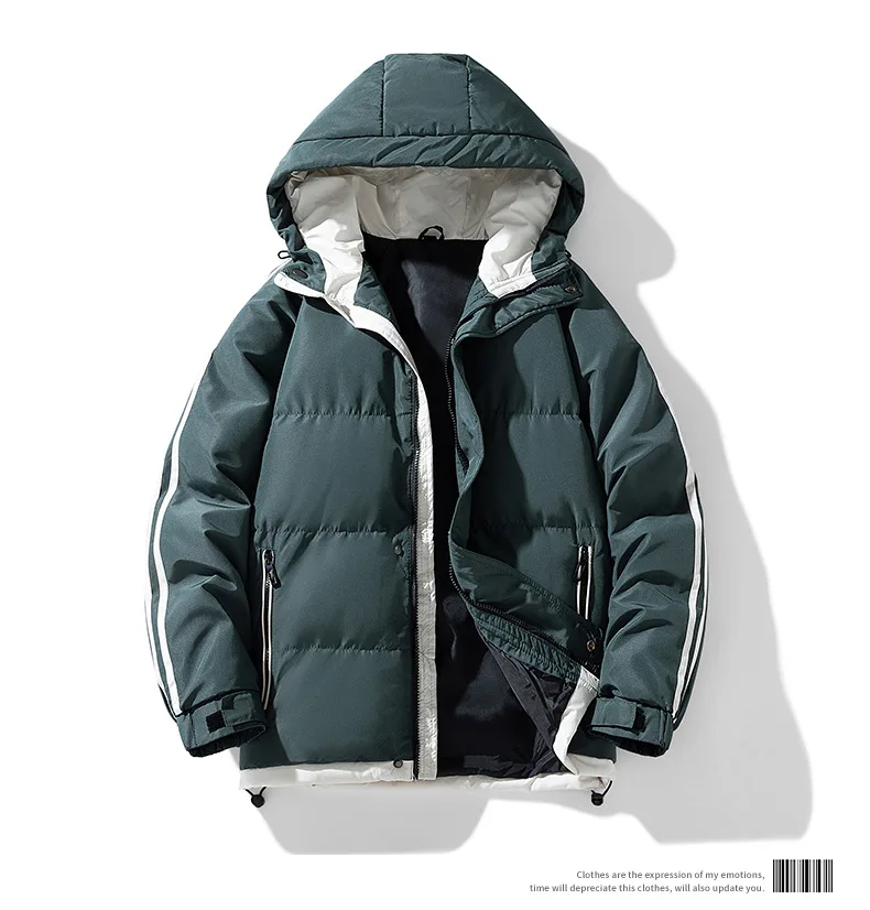 Men's Fashion Windbreaker Parka Autumn Winter Streetwear Coat Overcoat Windproof Casual Warm Hombre New Male Jacket Outdoors