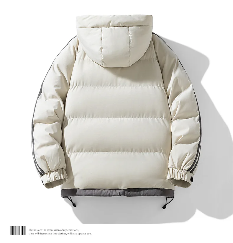 Men's Fashion Windbreaker Parka Autumn Winter Streetwear Coat Overcoat Windproof Casual Warm Hombre New Male Jacket Outdoors