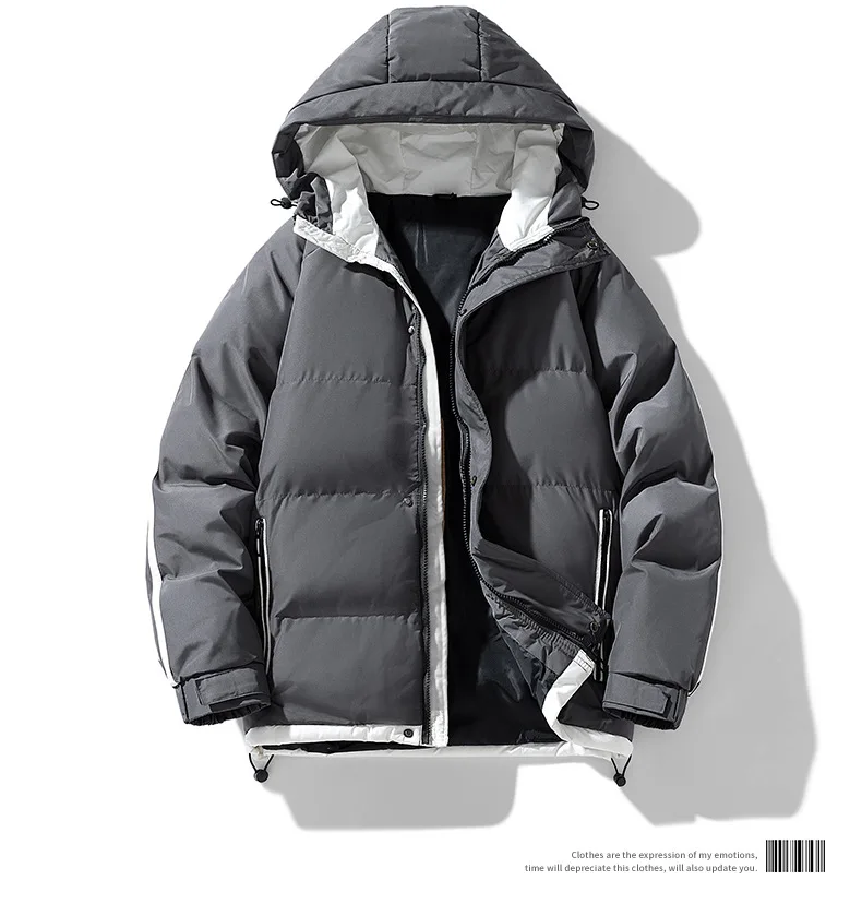 Men's Fashion Windbreaker Parka Autumn Winter Streetwear Coat Overcoat Windproof Casual Warm Hombre New Male Jacket Outdoors