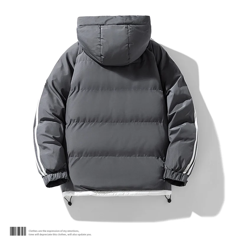 Men's Fashion Windbreaker Parka Autumn Winter Streetwear Coat Overcoat Windproof Casual Warm Hombre New Male Jacket Outdoors