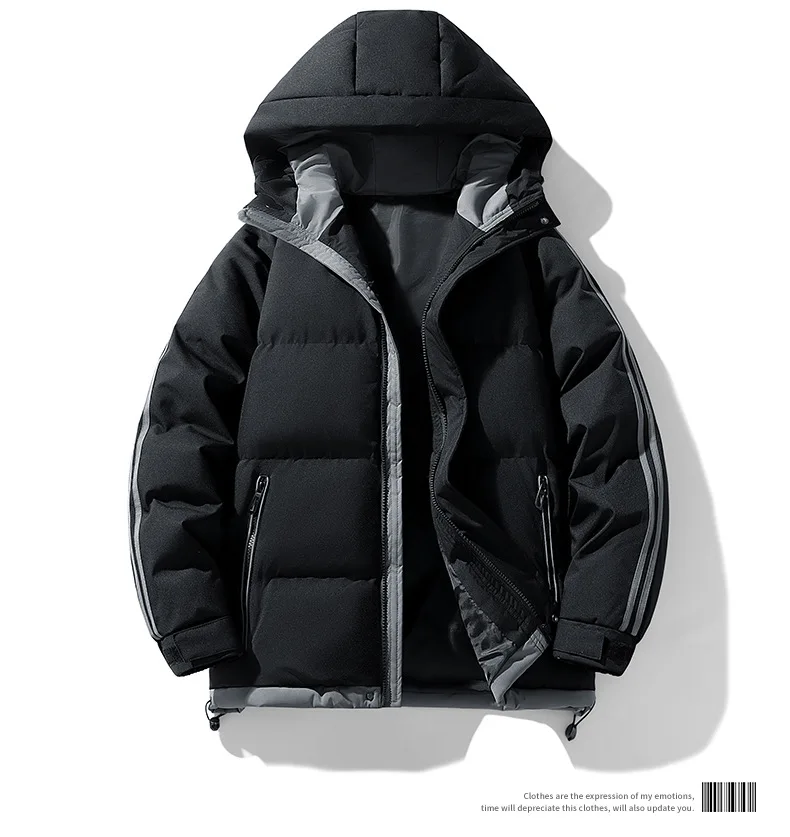 Men's Fashion Windbreaker Parka Autumn Winter Streetwear Coat Overcoat Windproof Casual Warm Hombre New Male Jacket Outdoors