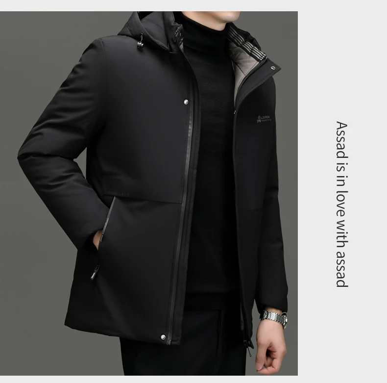 Top Grade Thick Fashion Casual Warm Outerwear Designer Hooded Winter Parka Coat Mens Newest Jacket Windbreaker Mens Clothes