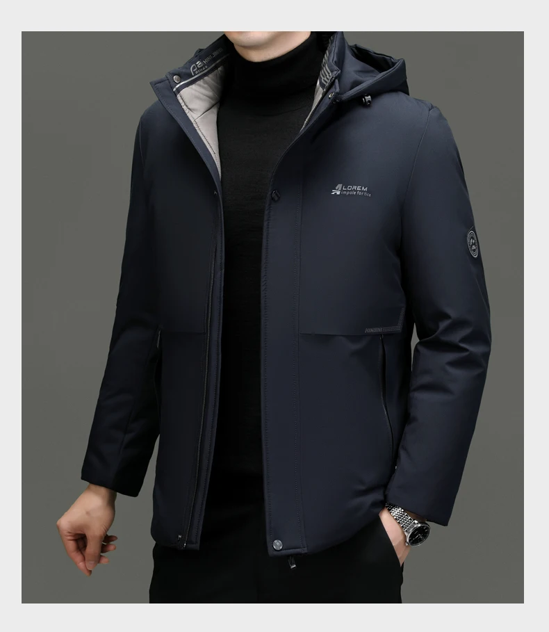 Top Grade Thick Fashion Casual Warm Outerwear Designer Hooded Winter Parka Coat Mens Newest Jacket Windbreaker Mens Clothes