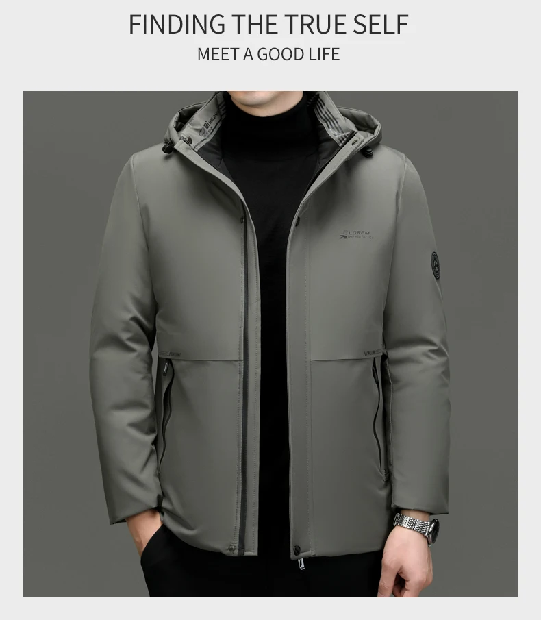 Top Grade Thick Fashion Casual Warm Outerwear Designer Hooded Winter Parka Coat Mens Newest Jacket Windbreaker Mens Clothes