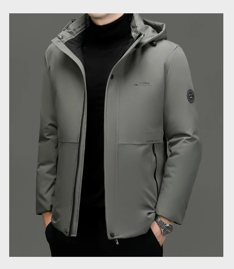 Top Grade Thick Fashion Casual Warm Outerwear Designer Hooded Winter Parka Coat Mens Newest Jacket Windbreaker Mens Clothes
