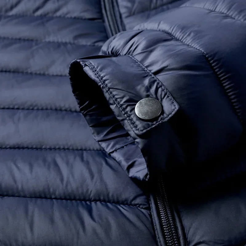 Mens Lightweight Outdoor Puffer Jacket Hooded Insulated Thermal Puffy Winter Heated Running Travle Casual Cotton Outdoor Coat