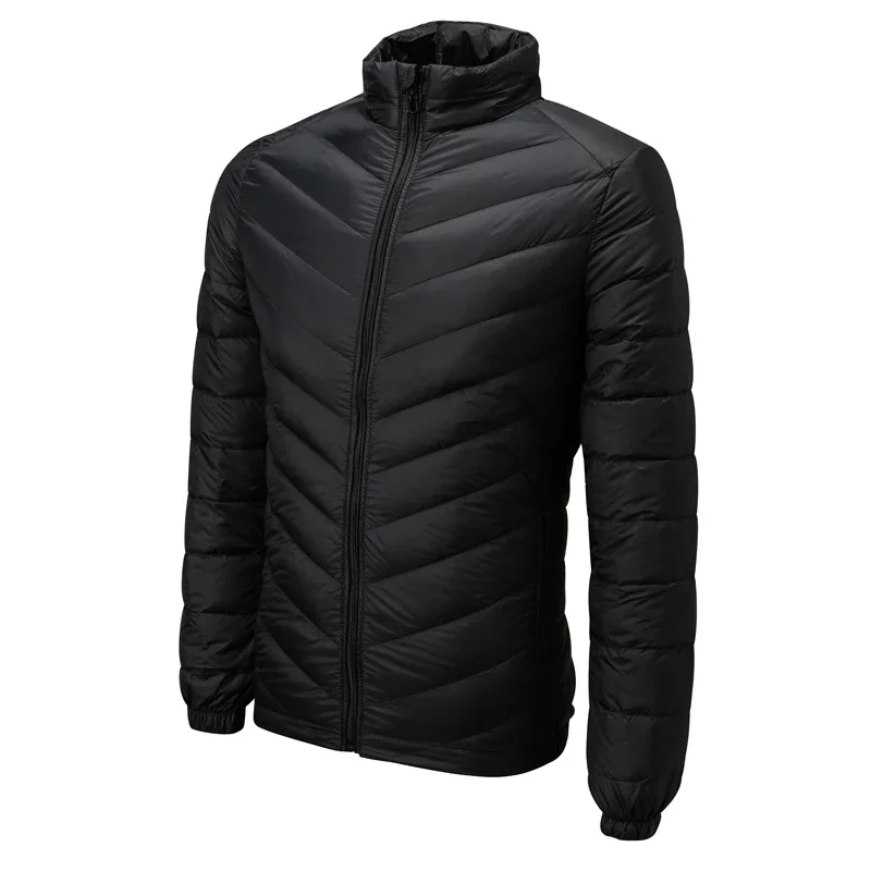 Mens Lightweight Outdoor Puffer Jacket Hooded Insulated Thermal Puffy Winter Heated Running Travle Casual Cotton Outdoor Coat