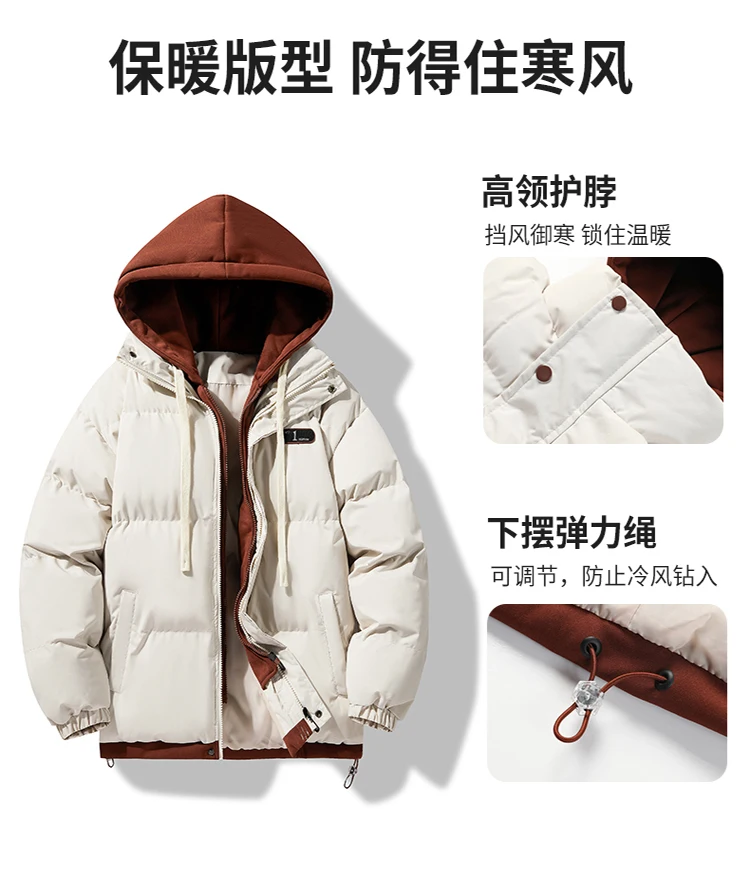 Clothing New Fleece Lined Parka Outdoor Warm Snow Men's Long Coat Parkas Clothes Fashion Men's Winter Hooded Jacket Puffer Parka
