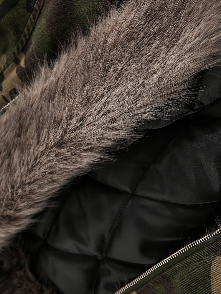 PFNW American Style Men's Padded Jackets Loose Fleece Camouflage Thickened Casual Zipper Hooded Male Coats New Tide 2024 CPG2404