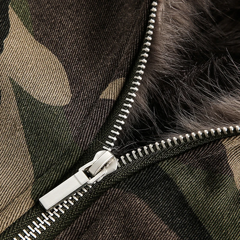 PFNW American Style Men's Padded Jackets Loose Fleece Camouflage Thickened Casual Zipper Hooded Male Coats New Tide 2024 CPG2404