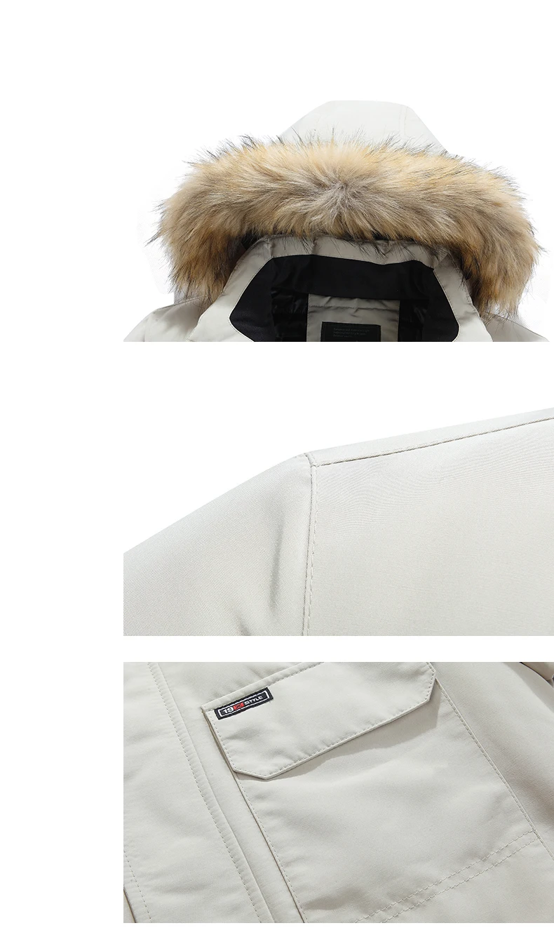 New Thickening Keep Warm Men Coat Winter Fashion Casual Removable Hat Jacket Outdoors Loose Comfort Windproof Solid Parka Men