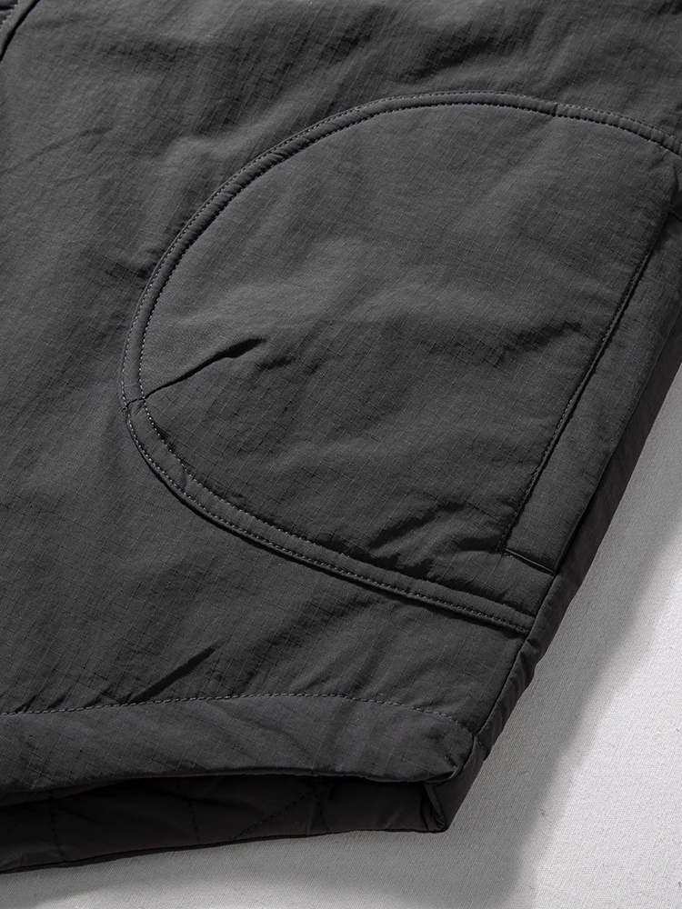 Men's Casual Cotton Jaet Autumn Winter New Sle Stuffed Polyester Fiber Windproof Waterproof Loose Fit Warm Turn-down Collar