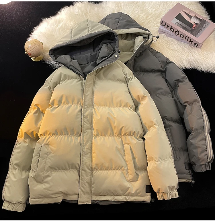 Legible 2026 Winter Jacket Men Casual Loose Thicken Warm Mens Parkas Solid Stand Collar Winter Coat Man