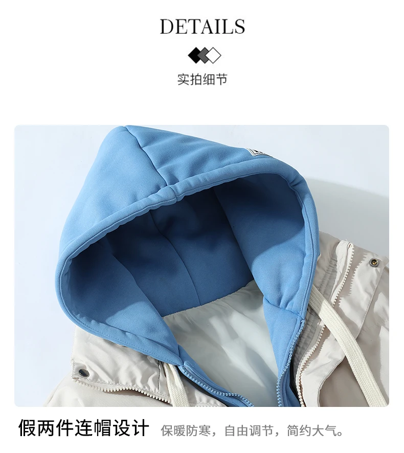 Legible 2026 Winter Jacket Men Casual Loose Thicken Warm Mens Parkas Solid Stand Collar Winter Coat Man
