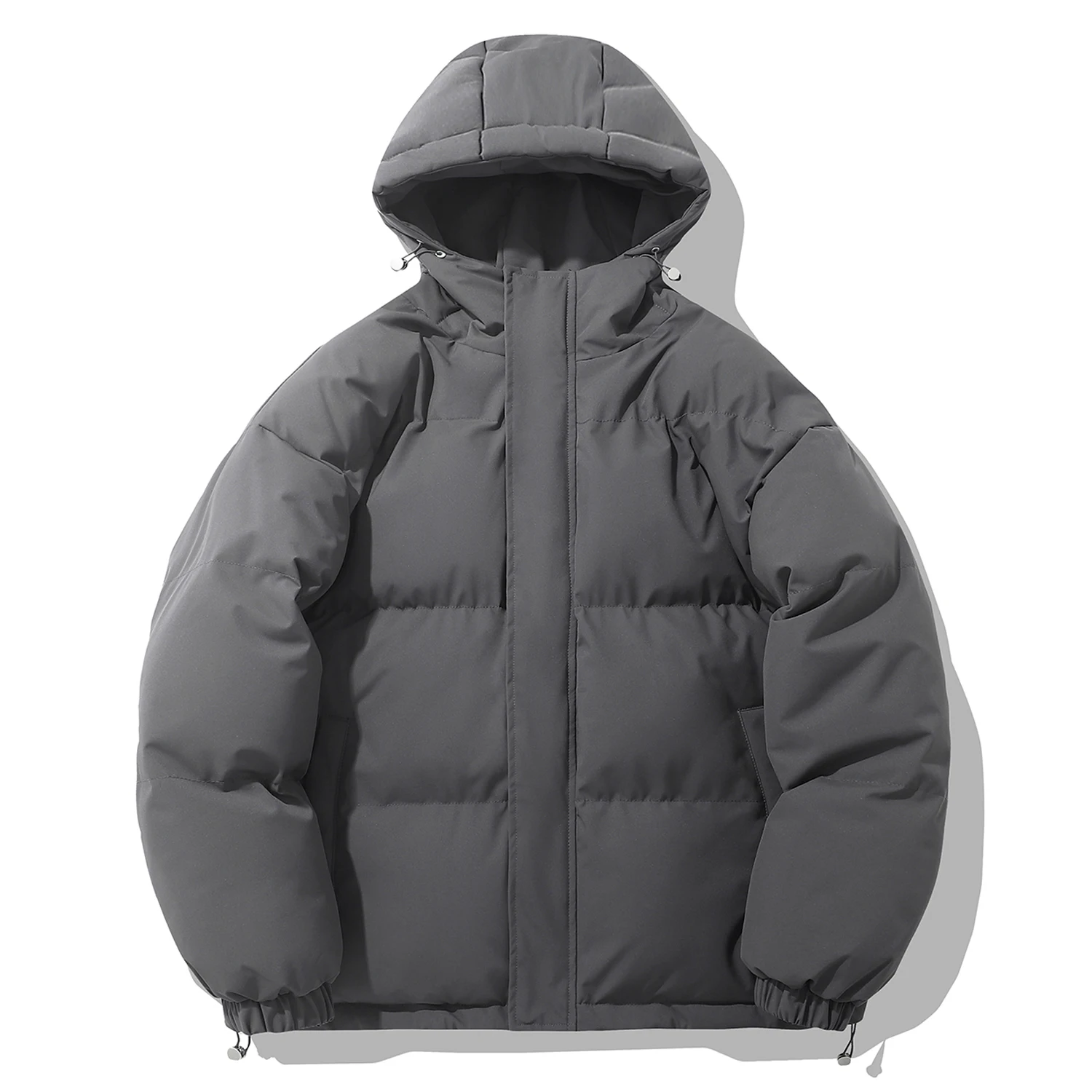 Legible 2026 Winter Jacket Men Casual Loose Thicken Warm Mens Parkas Solid Stand Collar Winter Coat Man