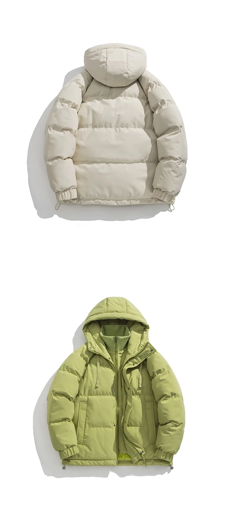 Legible 2026 Winter Jacket Men Casual Loose Thicken Warm Mens Parkas Solid Stand Collar Winter Coat Man
