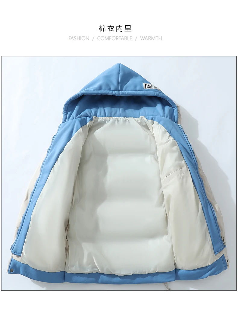 Legible 2026 Winter Jacket Men Casual Loose Thicken Warm Mens Parkas Solid Stand Collar Winter Coat Man